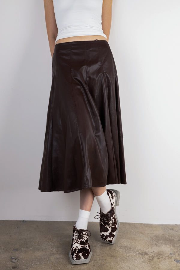 ADIEU BEING Leather Shoes in MARBLE