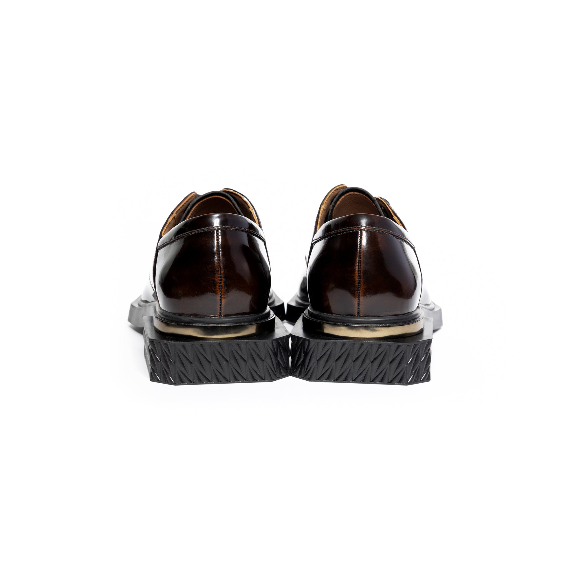 ADIEU BEING Leather Shoes in BURNT WOOD