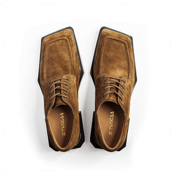 ADIEU BEING Suede Shoes in CLAY