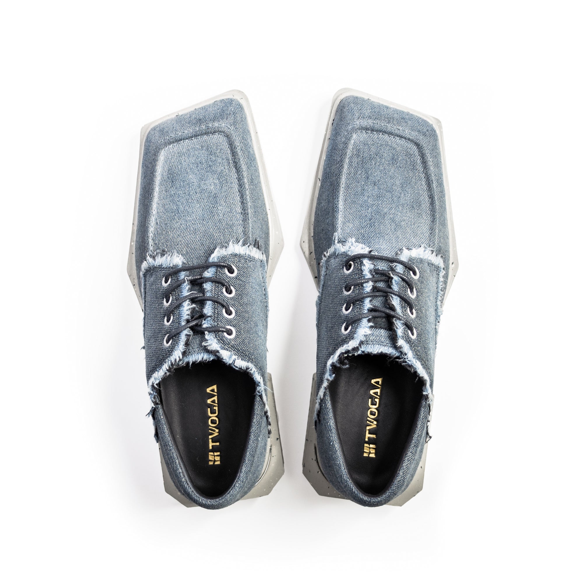ADIEU BEING Denim Shoes in CONCRETE