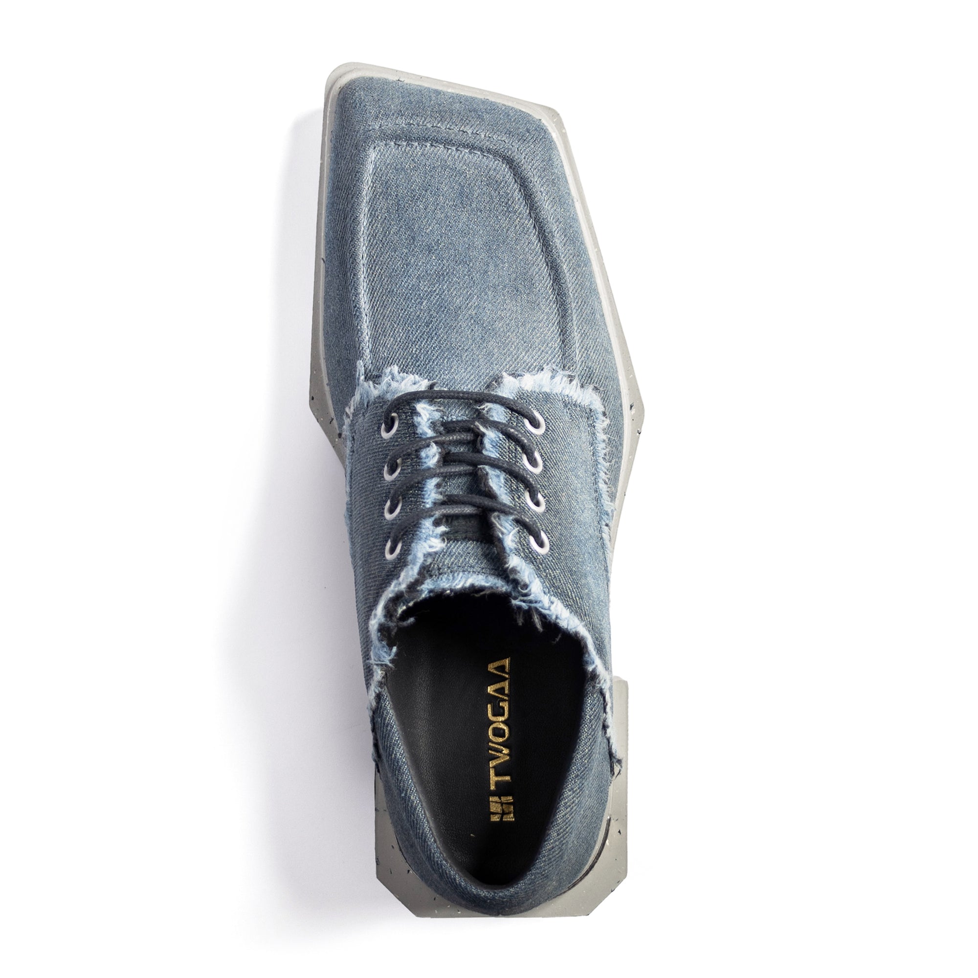 ADIEU BEING Denim Shoes in CONCRETE