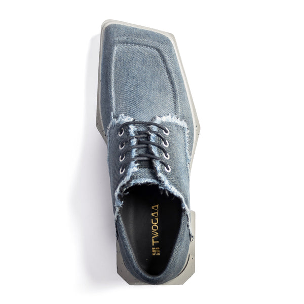 ADIEU BEING Denim Shoes in CONCRETE