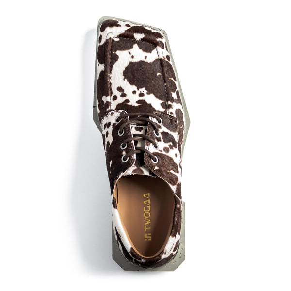 ADIEU BEING Leather Shoes in MARBLE