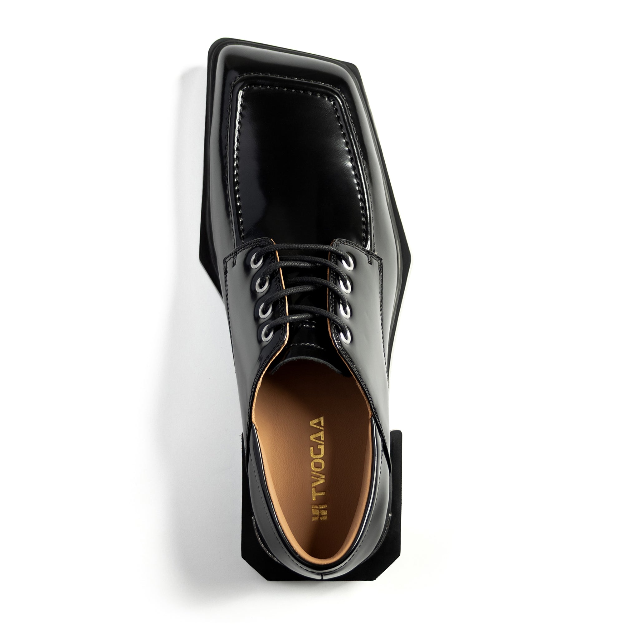 ADIEU BEING Leather Shoes in GRAPHITE