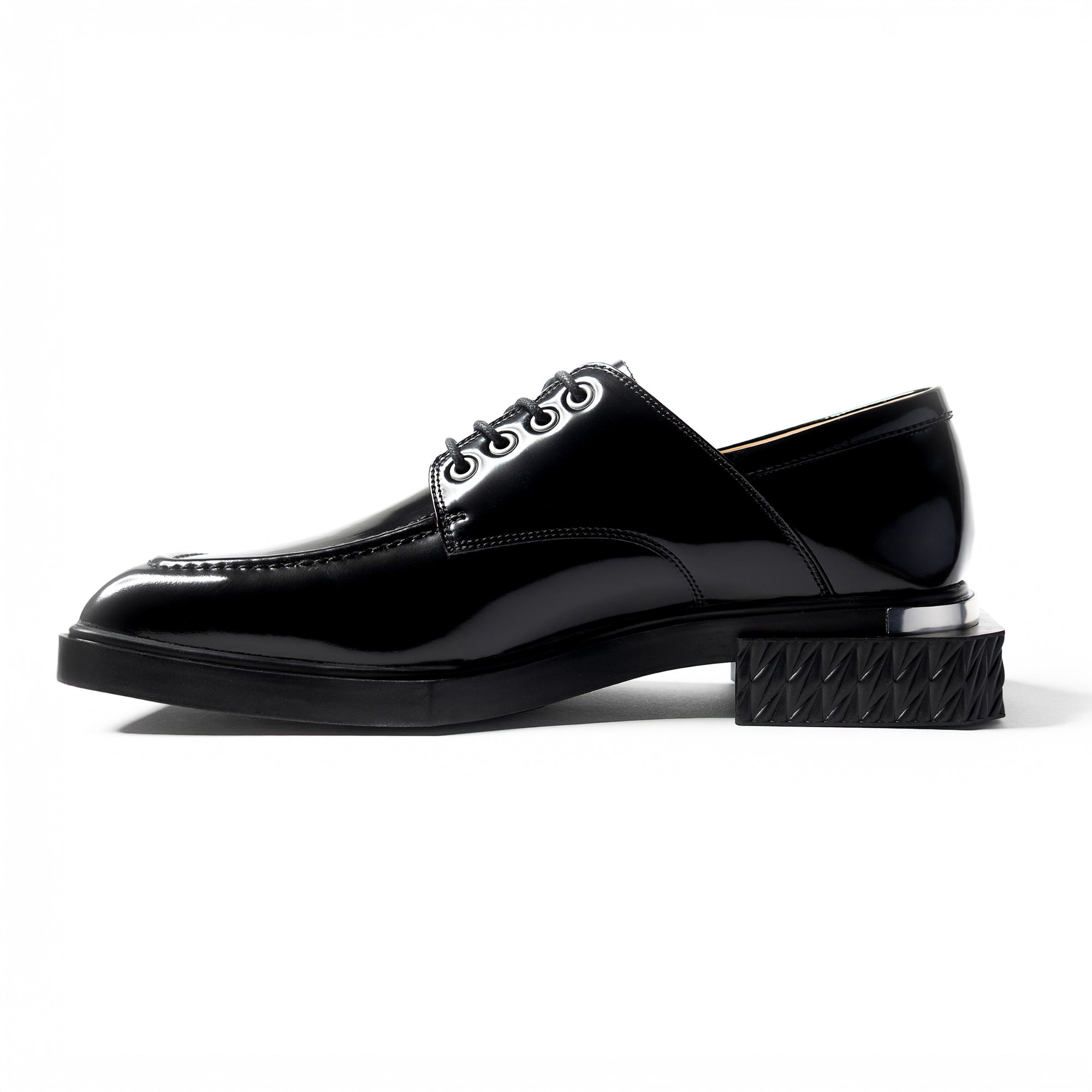ADIEU BEING Leather Shoes in GRAPHITE
