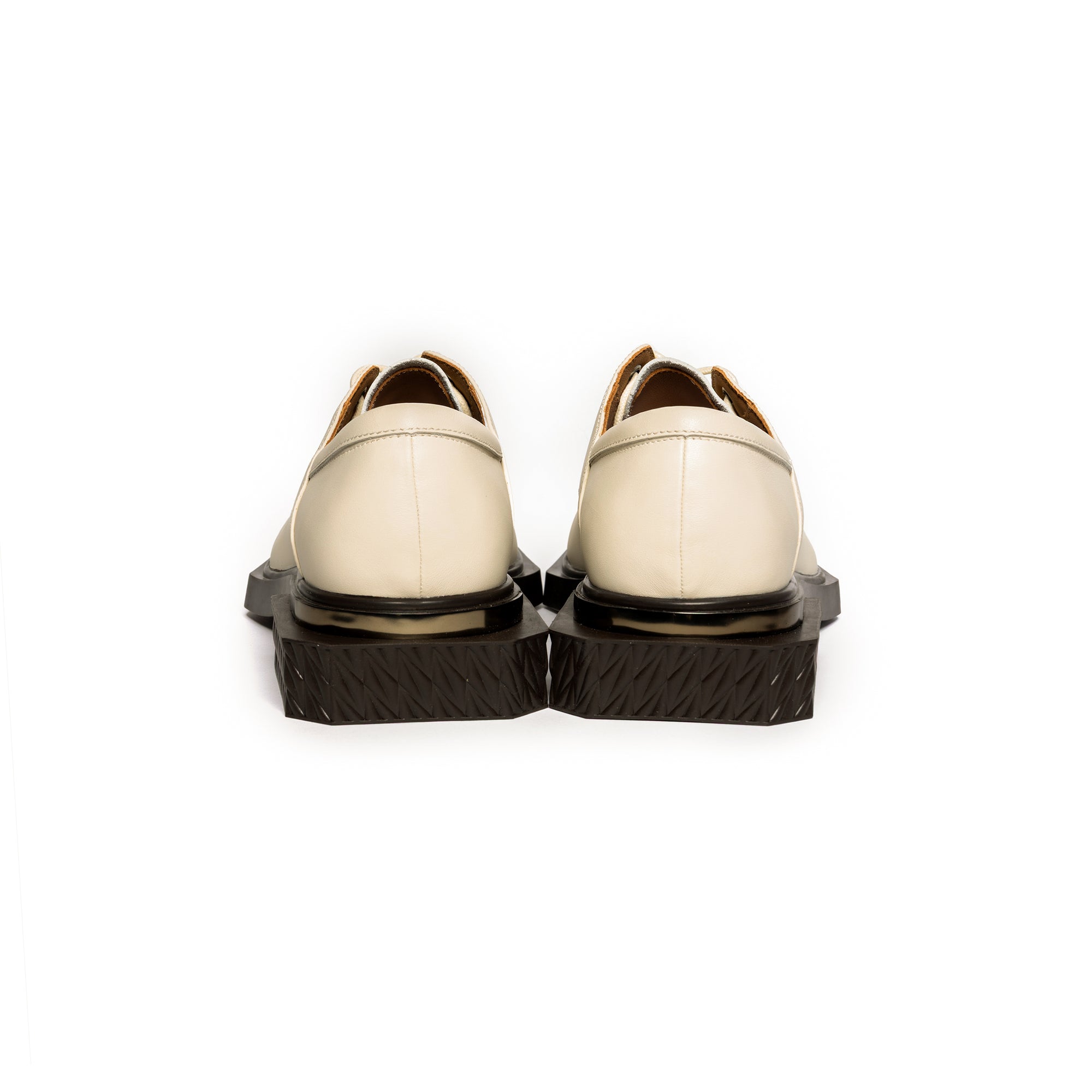 ADIEU BEING Leather Shoes in LIMESTONE