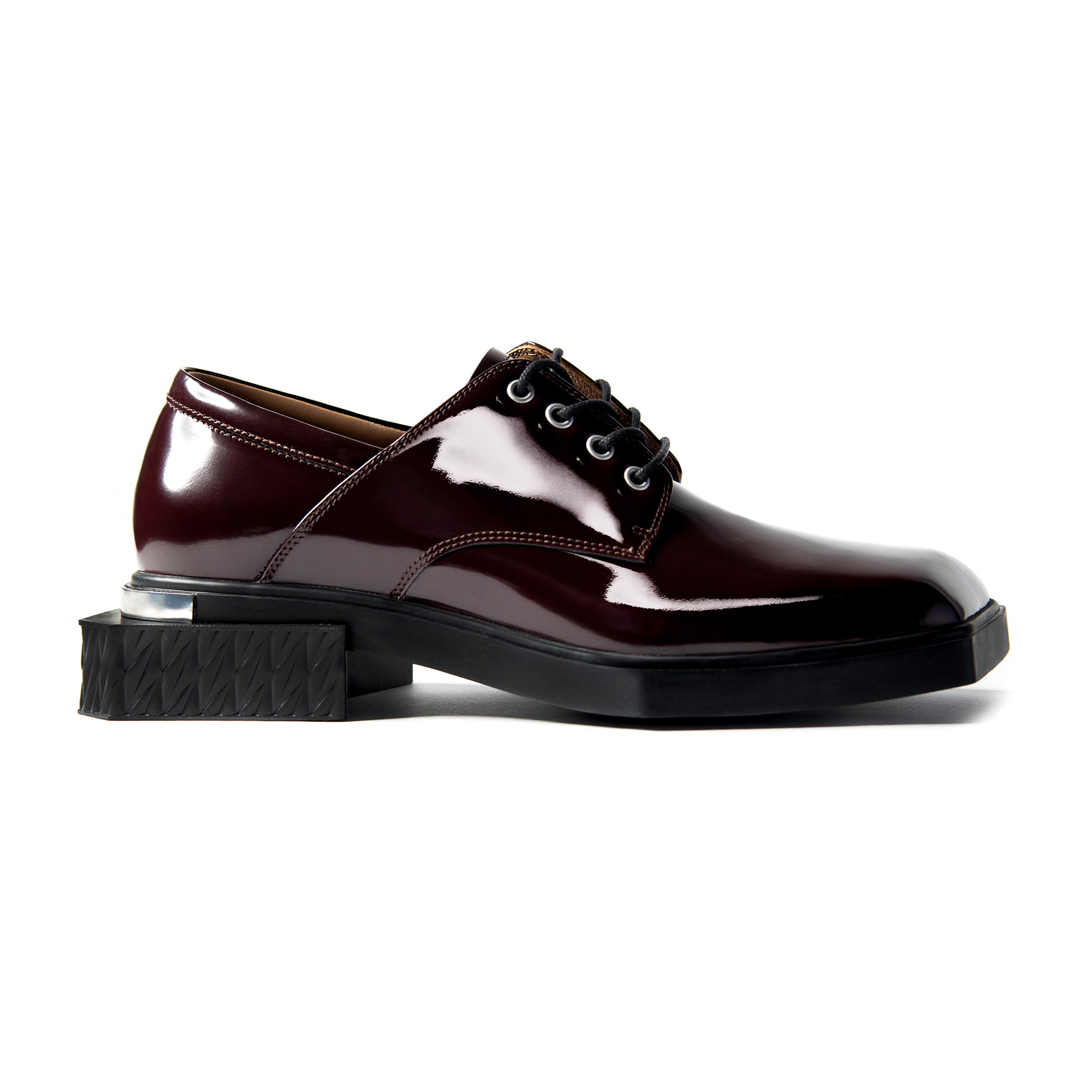 靴 PPFM Square Toe Leather Shoes Amazon.com | Women's Square Toe Patent Leather Chunky Heel