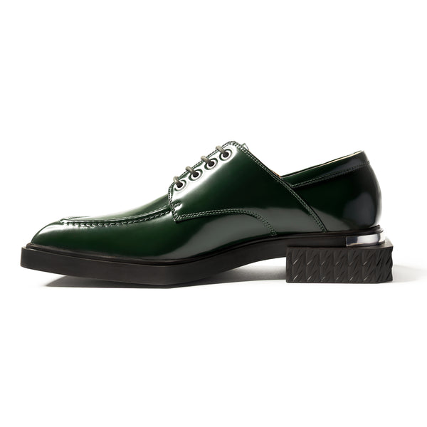 ADIEU BEING Leather Shoes in MOSS